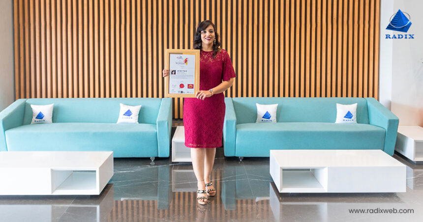 Sarrah Pitaliya - CMO Asia Award Winner Radixweb’s Digital Marketing Head, Sarrah Pitaliya, Named as a Fast-paced Leader by World Women Leadership and CMO Asia