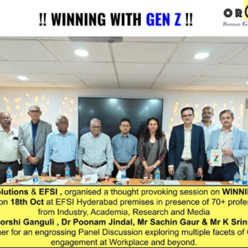 Orgro Solutions and EFSI organise a session on WINNING WITH GEN Z