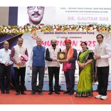 Dr. Gautam Das founder of Daradia: The Pain Clinic, Kolkata Conferred Dr. M. J. Joshi – IMA Bhushan Award at MULTICON 2025
