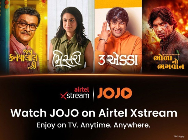 JOJO-Limited-Joins-Airtel-Xstream JOJO Limited Joins Airtel Xstream — Bringing the World of Gujarati Entertainment to One of India’s Most Powerful Digital Screens