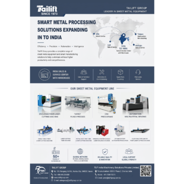 Tailift Group Introduces Intelligent Sheet Metal Processing Solutions to the Indian Market Tailift Group Introduces Intelligent Sheet Metal Processing Solutions to the Indian Market