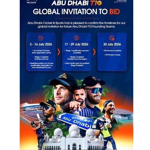 GLOBAL TEAM INVITATION-TO-BID OPENS ON 3 JULY AS ABU DHABI T10 FRANCHISE PROCUREMENT ENTERS LANDMARK PHASE
