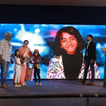 Victoria-Isaac-is-honoured-on-stage-at-Club-Day-2026-hosted-by-the-MRF-Recreation-Club-at-the-MCC-Auditorium-Chetpet-Chennai The Chief Guest Was Nine: Victoria Isaac Takes the Stage at MRF Club Day in Chennai