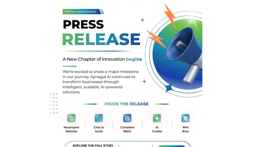 Fronseye Ships Major Apragya AI Release: Chat-to-Build, AI-Native ERP, and Multi-Agent Orchestration on One Platform
