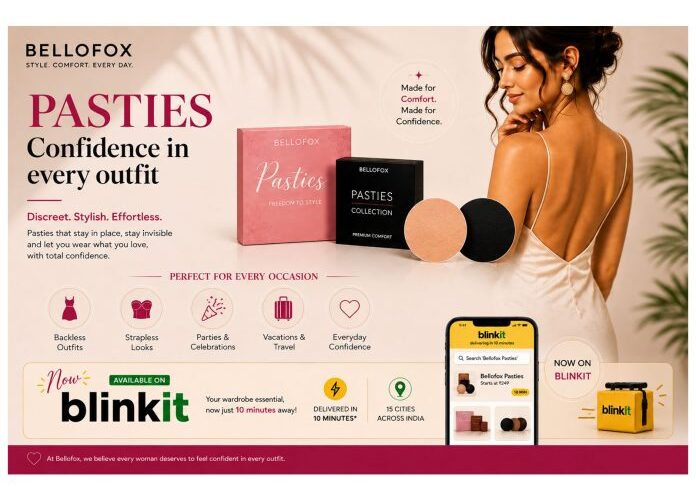 Fashion Freedom Meets Convenience: Bellofox Pasties Now Available on Blinkit