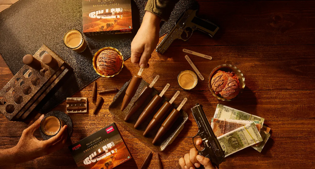 Hocco-×-Mirzapur-Bullet-Ice-Cream A chocolate bullet, a fake katta factory, and a brand that refused to be safe