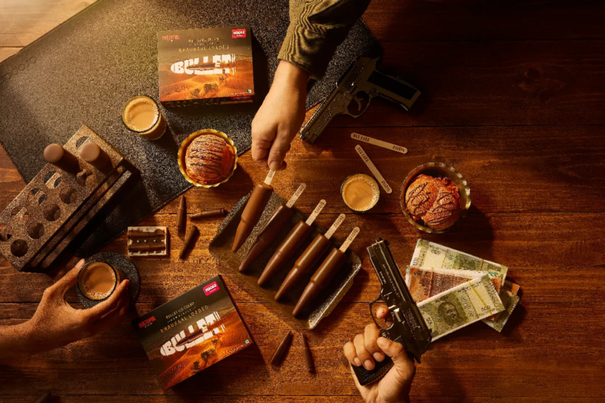 Hocco-×-Mirzapur-Bullet-Ice-Cream A chocolate bullet, a fake katta factory, and a brand that refused to be safe