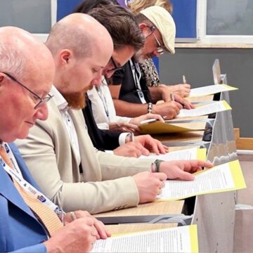Religious scholars signing an appeal requesting an end to Chairman Lee’s detention. Detention of a 95-Year-Old Religious Leader Damages Korea’s Reputation: European Scholars of Religion Call for the Release of Chairman Lee Man-hee