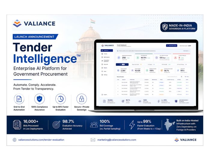 Valiance-Solutions-696x522 Valiance Solutions Launches Tender Intelligence, an Enterprise SaaS for Government Procurement