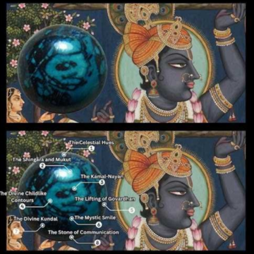 Lord Shrinathji Natural Chrysocolla Gemstone A One-in-a-Billion Geological Miracle: The Discovery of the ‘Swayambhu’ Lord Shrinathji Natural Chrysocolla Gemstone