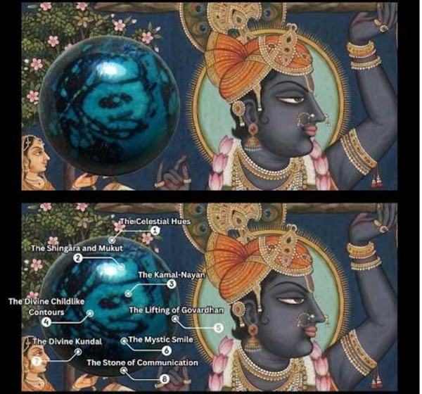 Lord Shrinathji Natural Chrysocolla Gemstone A One-in-a-Billion Geological Miracle: The Discovery of the ‘Swayambhu’ Lord Shrinathji Natural Chrysocolla Gemstone