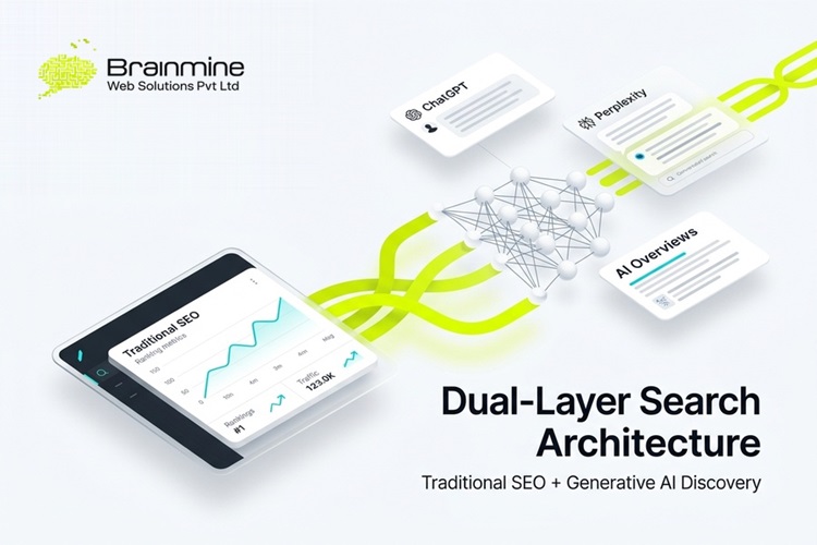 Brainmine-Web-Solutions Brainmine Web Solutions Drives 300 Percent AI Referral Surge and Direct ChatGPT Sales for Enterprise Clients